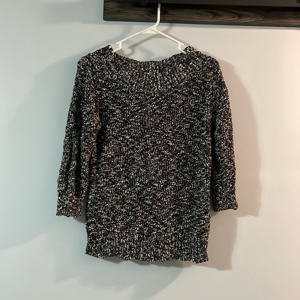 Black and white New York and Company sweater